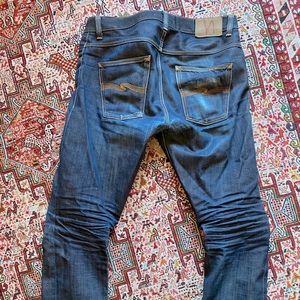Nudie Jeans Fearless Freddie distressed vintage jeans
